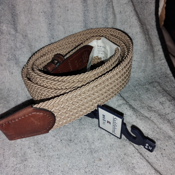 Saddlebred Other - Saddleback Men Khaki Braided Woven Stretchable Classic SIZE:46-48 Big/Tall Belt.